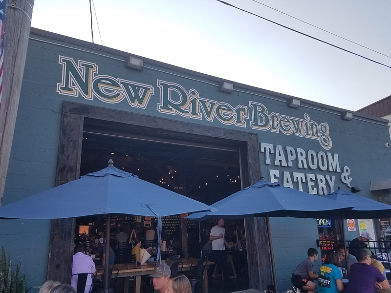 Dinner at New River Brewing